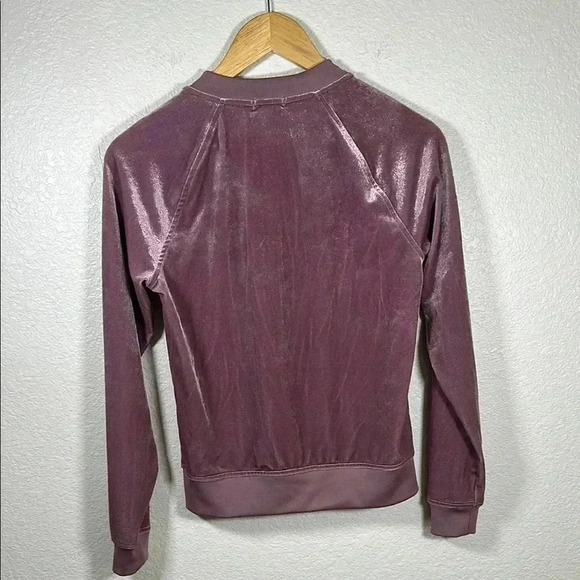 Juicy Contour Velvet Zip-Up Jacket in Mauve XS - Picture 4 of 4